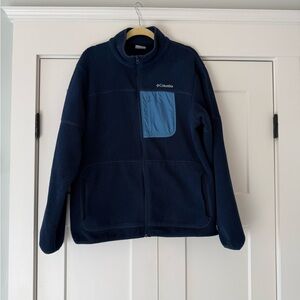 Columbia Men's Navy Fleece Jacket